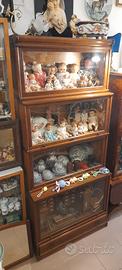 Antica Libreria in Rovere bookcase con vetri 