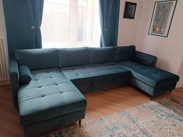 OLIVIA - DIVANO ANGOLARE TRASFORMABILE A 7/9 POSTI