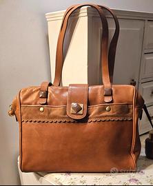 Borsa cartella vintage per studio o  lavoro 