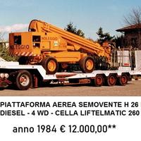 Piattaforma aerea semovente cella Liftelmatic 260