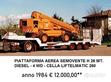 Piattaforma aerea semovente cella Liftelmatic 260