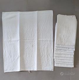 Strofinacci in lino bianco