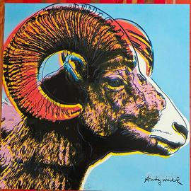 Litografia di Andy Warhol "Bighorn Ram"