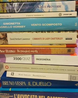 lotto 25 libri misti romanzi e altro 