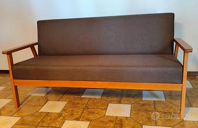 Divano 3 posti in legno 