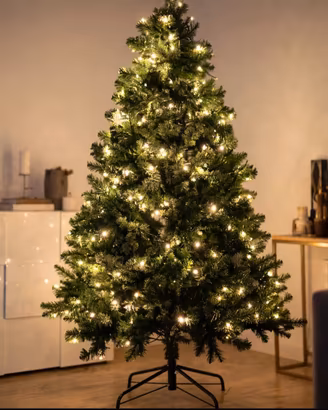 Albero di natale con luci integrate 