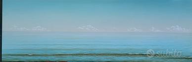 olio su Tela "La pelle del mare"  quadro opera.