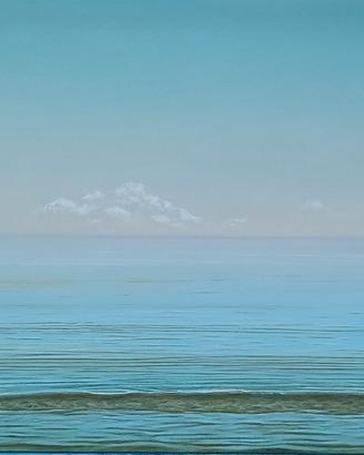 olio su Tela "La pelle del mare"  quadro opera.