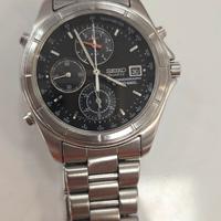 Seiko Quartz Chronograph 1/100 Sec con datario 