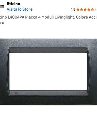 Placca presa bticino Living