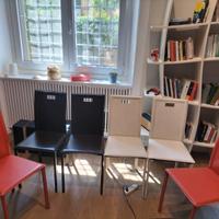 Set 6 sedie Cribel in ecopelle – moderne, robuste