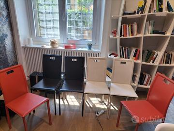 Set 6 sedie Cribel in ecopelle – moderne, robuste