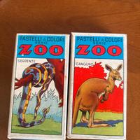pastelli a colori fila serie zoo