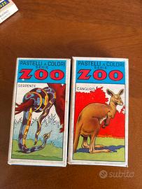 pastelli a colori fila serie zoo