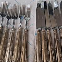 Servizio di posate 12 pezzi argento/acciaio 