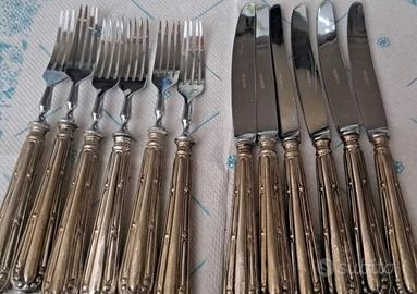 Servizio di posate 12 pezzi argento/acciaio 