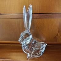 Coniglio vintage in cristallo di Vannes-le-Châtel