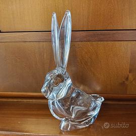 Coniglio vintage in cristallo di Vannes-le-Châtel