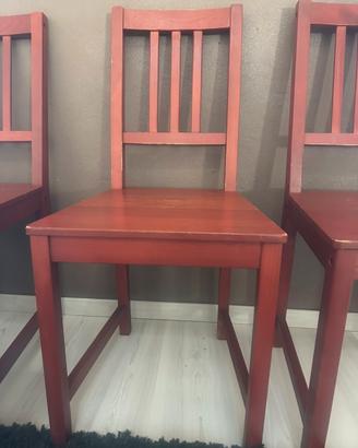 Sedia stefan rosso mattone