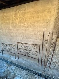 Testiera letto in ferro battuto