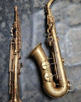sax Soprano e Contralto vintage da riparare