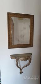 Specchio + mensola d'antiquariato