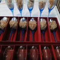 Servizio di bicchieri blu 