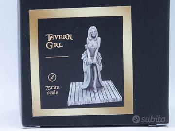 Tavern girl miniatura woman 17 18th century 75mm 