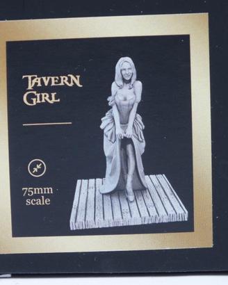 Tavern girl miniatura woman 17 18th century 75mm 