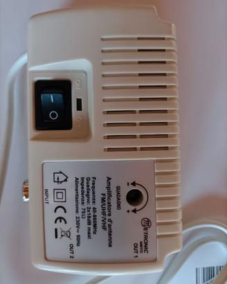 Amplificatore di segnale Antenna TV Metronic 44011
