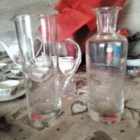 set caraffe acqua e vino 