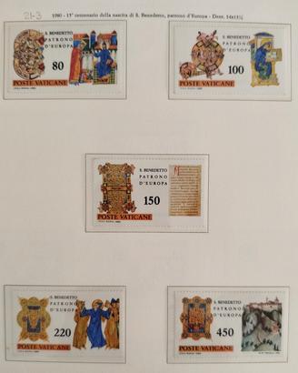 Francobolli Città del Vaticano Nuovi