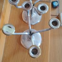  2 candelabri simil Argento 