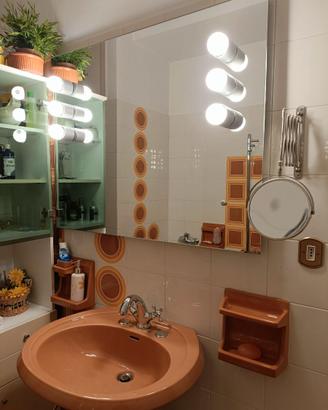 Specchio da bagno vintage anni '70, 100x80cm