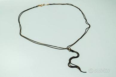 Collana Regolabile Nero & Oro