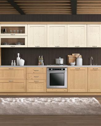 Cucina Rustica con ante in legno di Abete , NUOVA