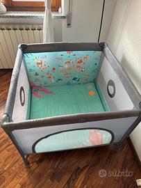 Box e lettino da viaggio 100x100 fino a 15 kg