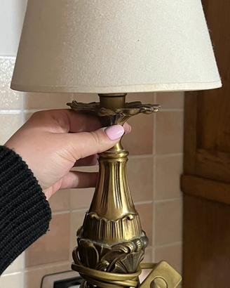 Coppia di Lampade Vintage in Bronzo/Ottone