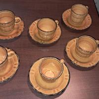 Set di 6 tazzine caffè con piattini Pagnossin