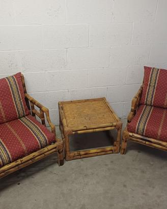 ARREDO PREGIATO BAMBU,vintage anni'60 - PERFETTO !
