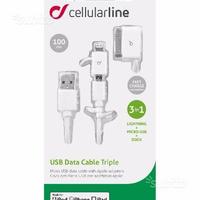 Cavo dati micro usb adattatori apple cellularline