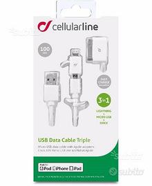 Cavo dati micro usb adattatori apple cellularline