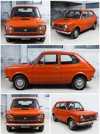 Fiat 127 prima serie 1976 targhe nere originali-CT