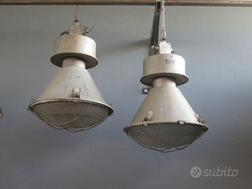 LAMPADA INDUSTRIALE LAMPIONE COMPLETO VINTAGE