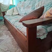 divano in legno 3 posti