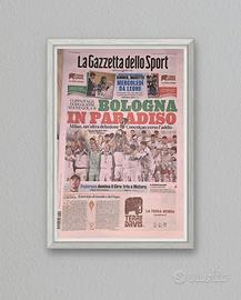 Quadro Gazzetta Bologna Coppa Italia 2025