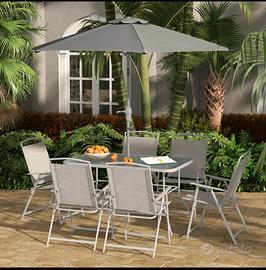 SET DA GIARDINO 8 PEZZI