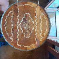 Carrello intarsiato porta vivande anni 60