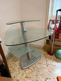 Scrivania in vetro elegante