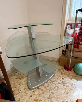 Scrivania in vetro elegante